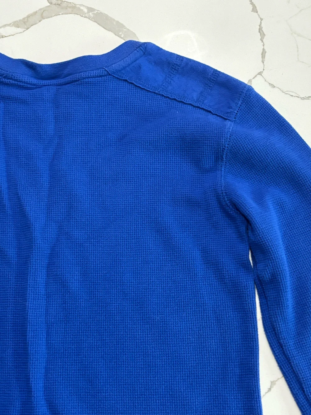 Epic Threads Boys Royal Blue Long Sleeve Thermal T Shirt Cotton blend Size Small
